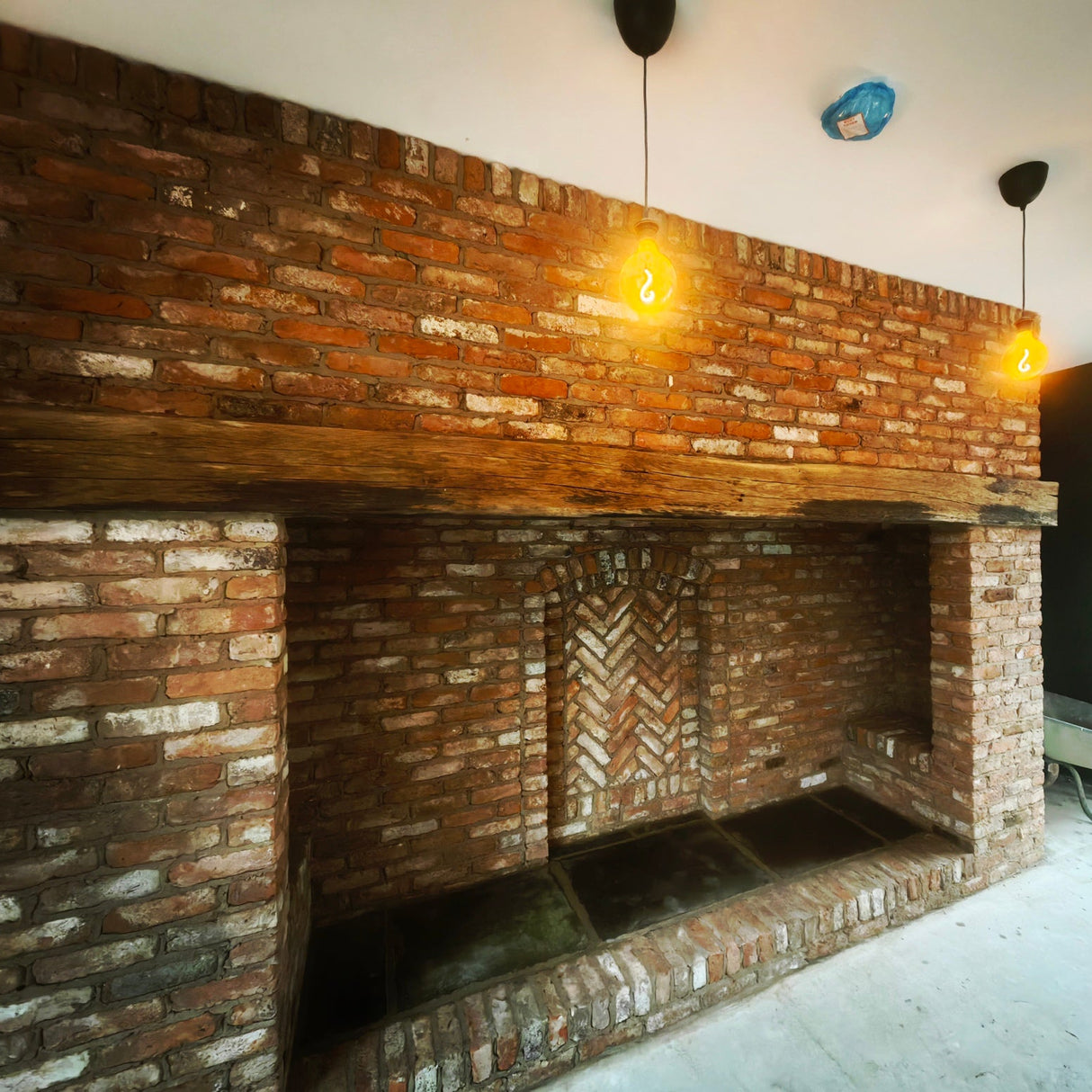 Reclaimed Tudor Handmade Brick Slip Tile - Cut From Real Reclaimed Bricks