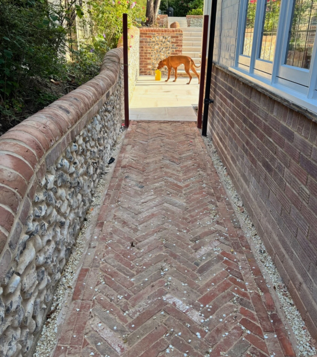 Reclaimed Red Stacker Brick Pavers