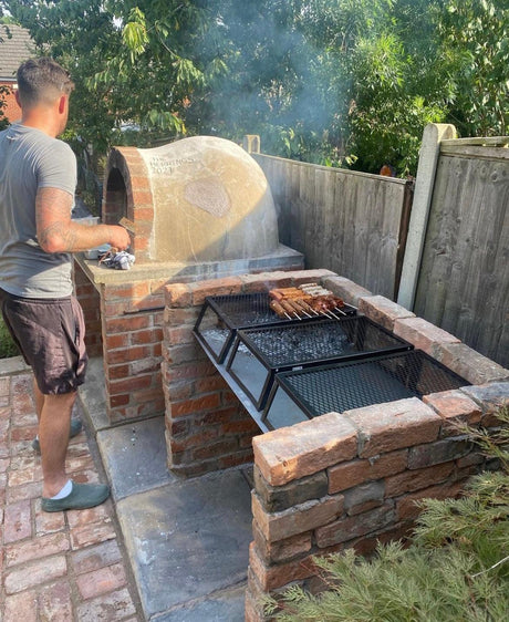 BBQ Built Using Reclaimed Bricks in London - Reclaimed Brick Company