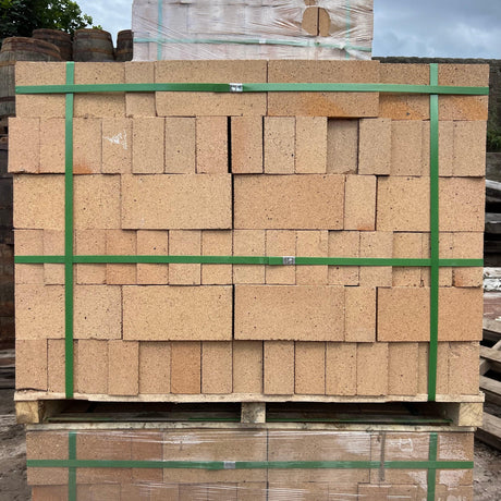 Brand New - 65mm Refractory Fire Bricks - Ideal for furnaces & pizza ovens - Reclaimed Brick Company