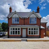 Full house brick slip cladding on front elevation of residential property