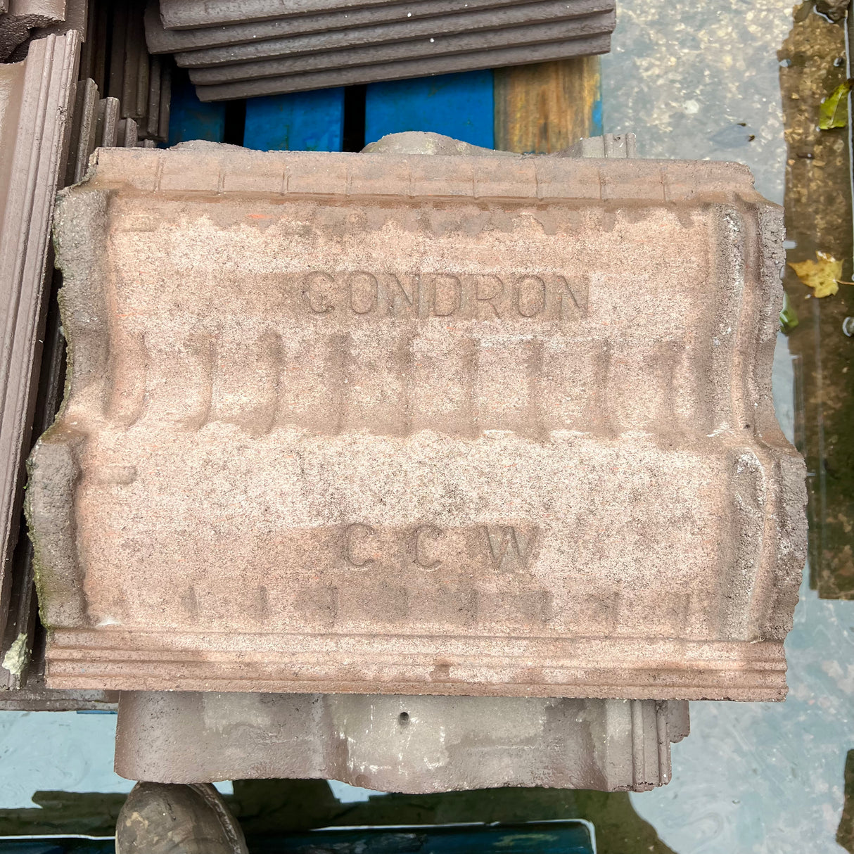 Condron CCW Double Roman Concrete Roof Tiles - Job lot of 35 Tiles - Reclaimed Brick Company