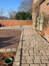 Court Yard using Reclaimed Gritstone Cobbles, Bristol - Reclaimed Brick Company