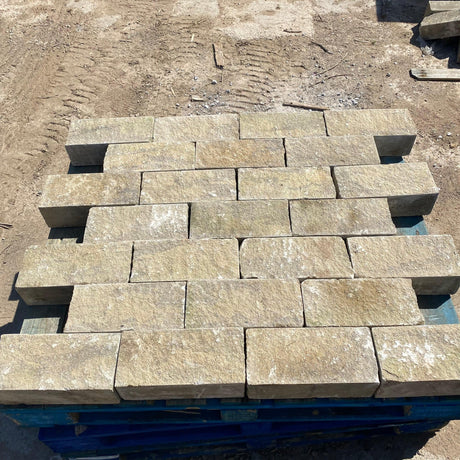Forticrete Weathered Buff Re-Constituted Stone - Packs of 5 sqm - Reclaimed Brick Company