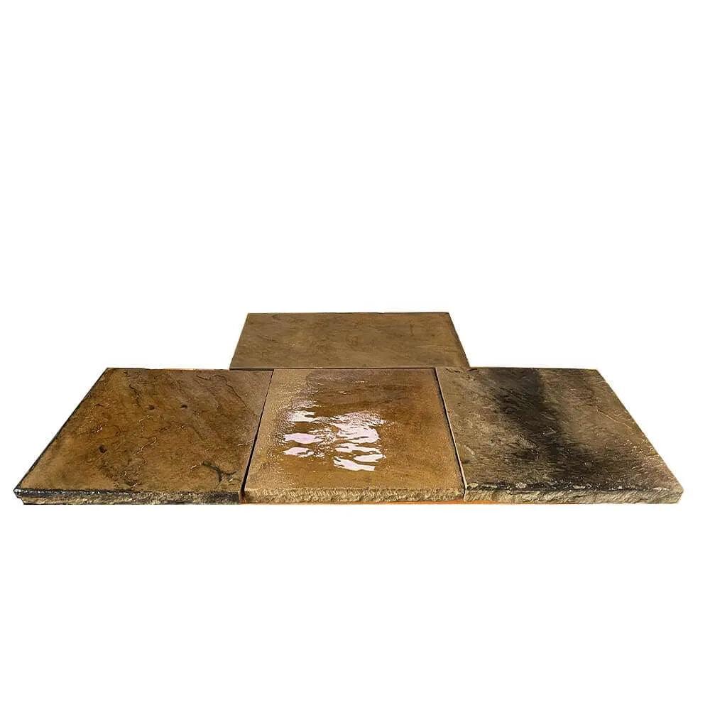 Four Piece Yorkstone Fireplace Hearths - Britannia Stone