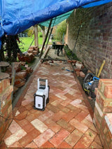 Garden Patio Using Reclaimed Clay Paving Bricks, Rugeley, Staffordshire - Reclaimed Brick Company