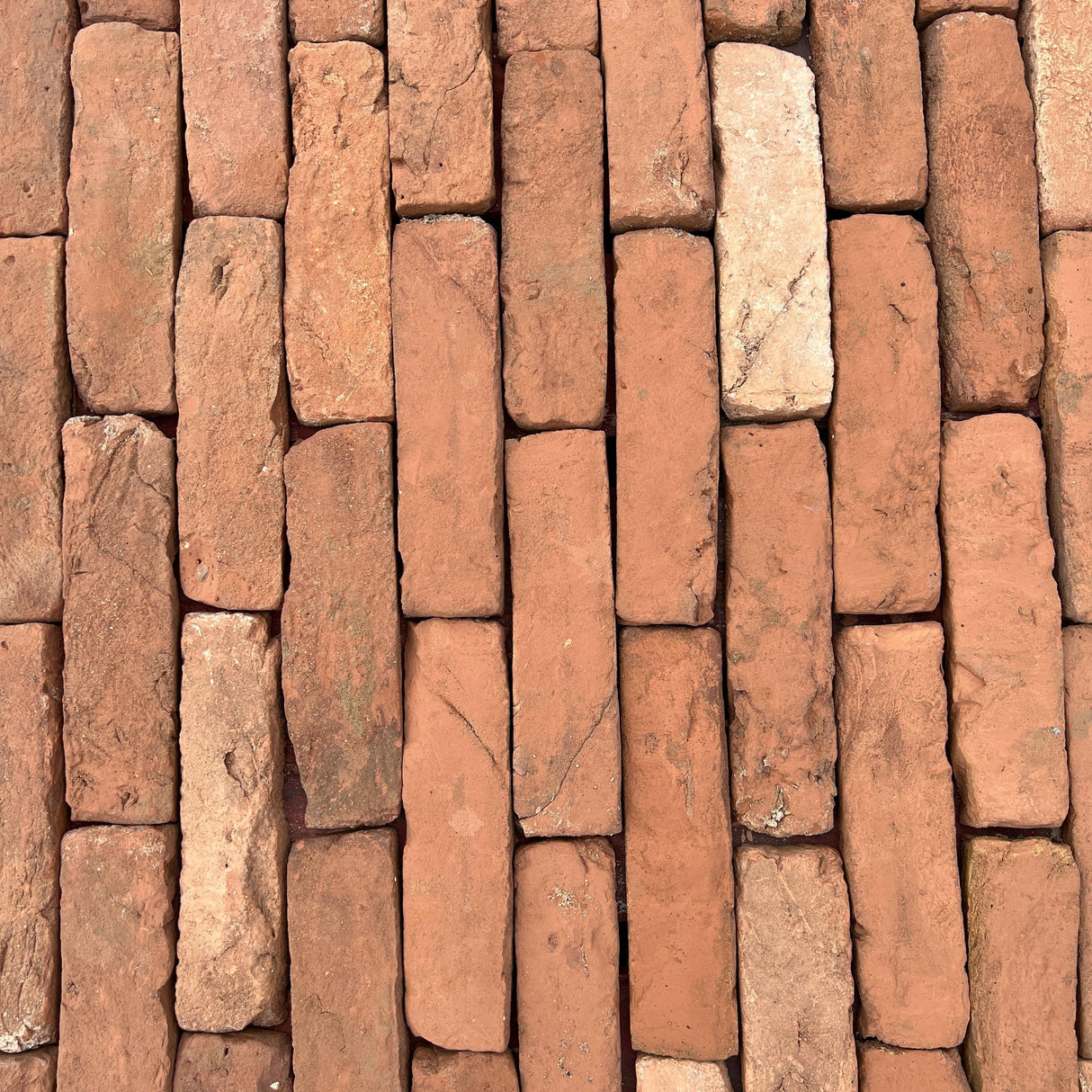 Georgian Handmade Brick Slip / Tile - Cut From Real Reclaimed Bricks - Reclaimed Brick Company