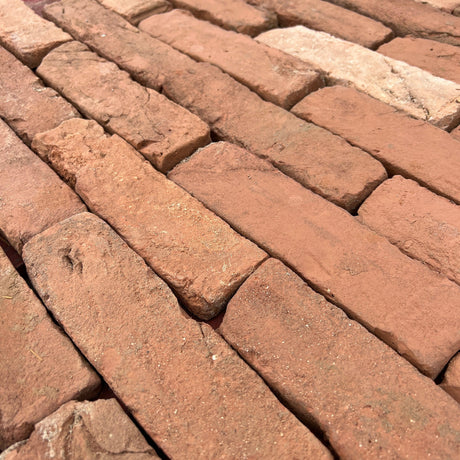 Georgian Handmade Brick Slip / Tile - Cut From Real Reclaimed Bricks - Reclaimed Brick Company