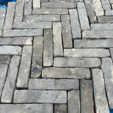 grey Stacker Herringbone Handmade Paving