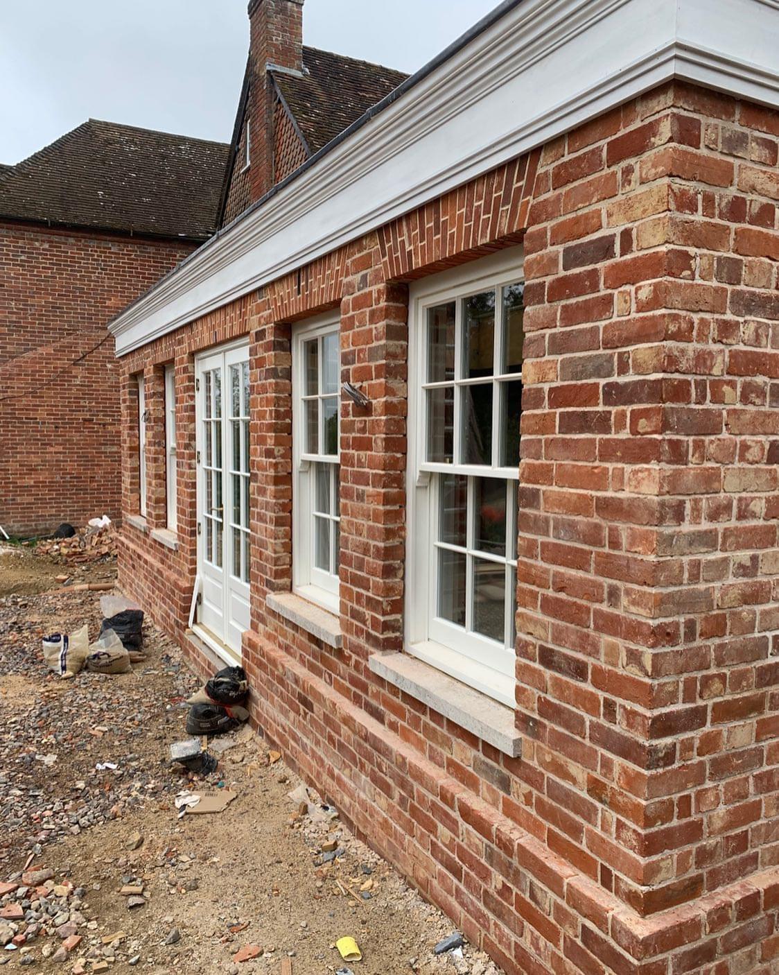House Extension Built Using Reclaimed Burton Bricks - Reclaimed Brick Company