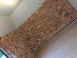 Industrial Blend Brick Slip / Tile - Cut From Real Reclaimed Bricks in Lounge Area - Reclaimed Brick Company