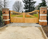 Majestic Entrance Built using Reclaimed Bricks and Granite Cobbles, Bristol - Reclaimed Brick Company