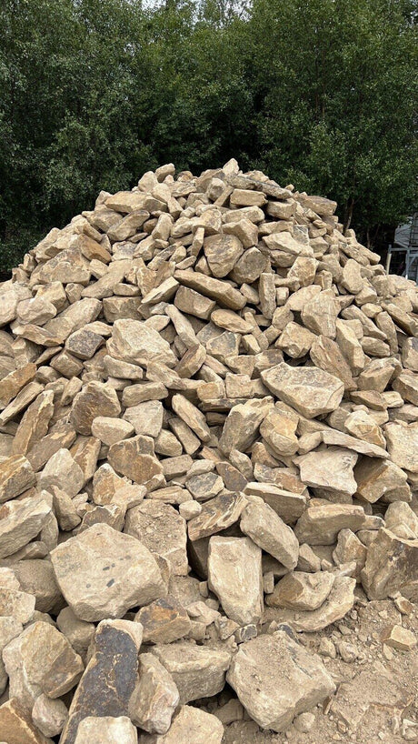 Natural Yorkstone Dry Stone Walling Stone in Bulk Bag - Reclaimed Brick Company