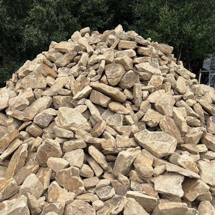 Natural Yorkstone Dry Stone Walling Stone in Bulk Bag - Reclaimed Brick Company