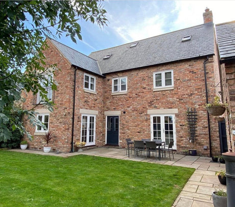 New Build Home Built with Reclaimed Wirecut Bricks - Cirencester, England - Reclaimed Brick Company