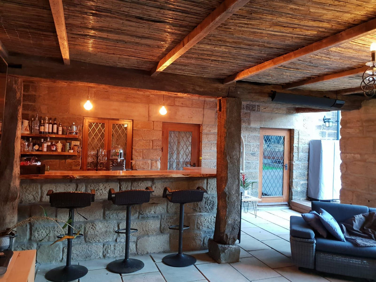 Outdoor Bar & BBQ Area Built Using Reclaimed Materials, Wakefield - Reclaimed Brick Company