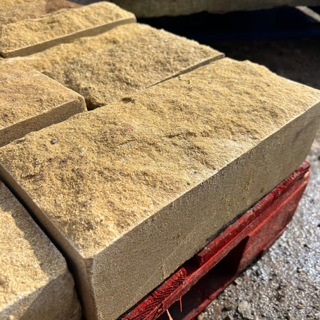 Pitched Face Natural Building Stone - 140mm Bed - Reclaimed Brick Company