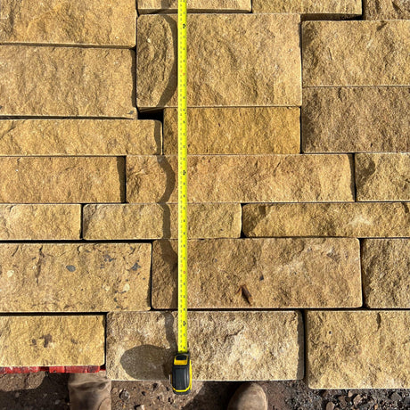 Pitched Face Natural Building Stone - 140mm Bed - Reclaimed Brick Company