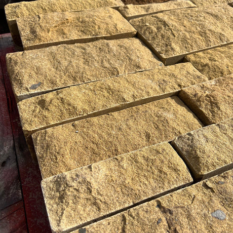 Pitched Face Natural Building Stone - 140mm Bed - Reclaimed Brick Company