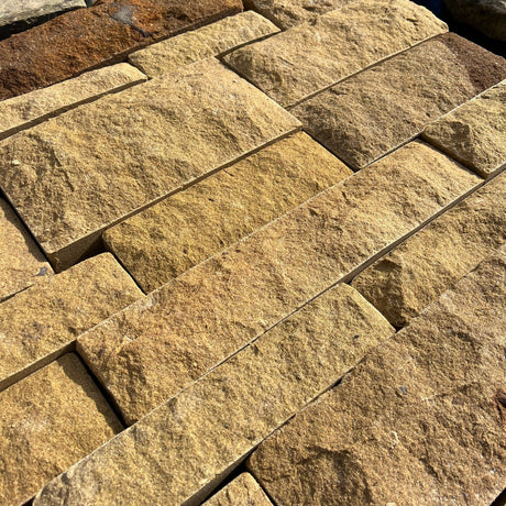 Pitched Face Natural Building Stone - 140mm Bed - Reclaimed Brick Company