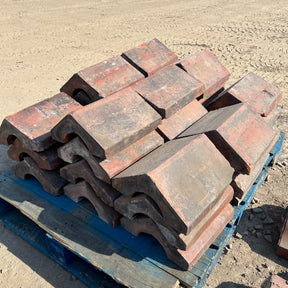 Reclaimed 12” Triangle Wall Coping Bricks - Batch of 10 Linear Meters - Reclaimed Brick Company