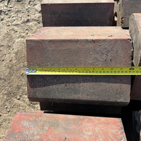 Reclaimed 12” Triangle Wall Coping Bricks - Batch of 10 Linear Meters - Reclaimed Brick Company