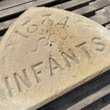 Reclaimed 1884 Infants School Date Stone