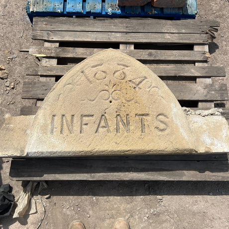 Reclaimed 1884 Infants School Date Stone