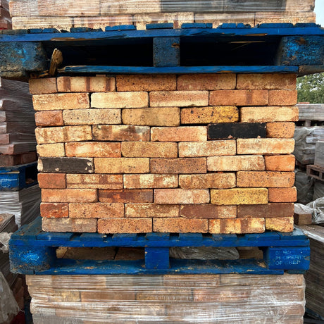 Reclaimed 2 1/2” Yellow Blend Imperial Bricks | Pack of 250 Bricks | Free Delivery - Reclaimed Brick Company