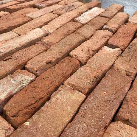 Reclaimed 2 1/4 inch Georgian Handmade Brick | Pack of 450 Bricks - Reclaimed Brick Company