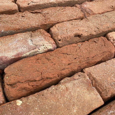 Reclaimed 2 1/4 inch Georgian Handmade Brick | Pack of 450 Bricks - Reclaimed Brick Company