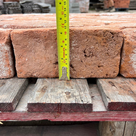 Reclaimed 2 3/8 inch Antique Handmade Brick | Pack of 544 Bricks | Free Delivery - Reclaimed Brick Company