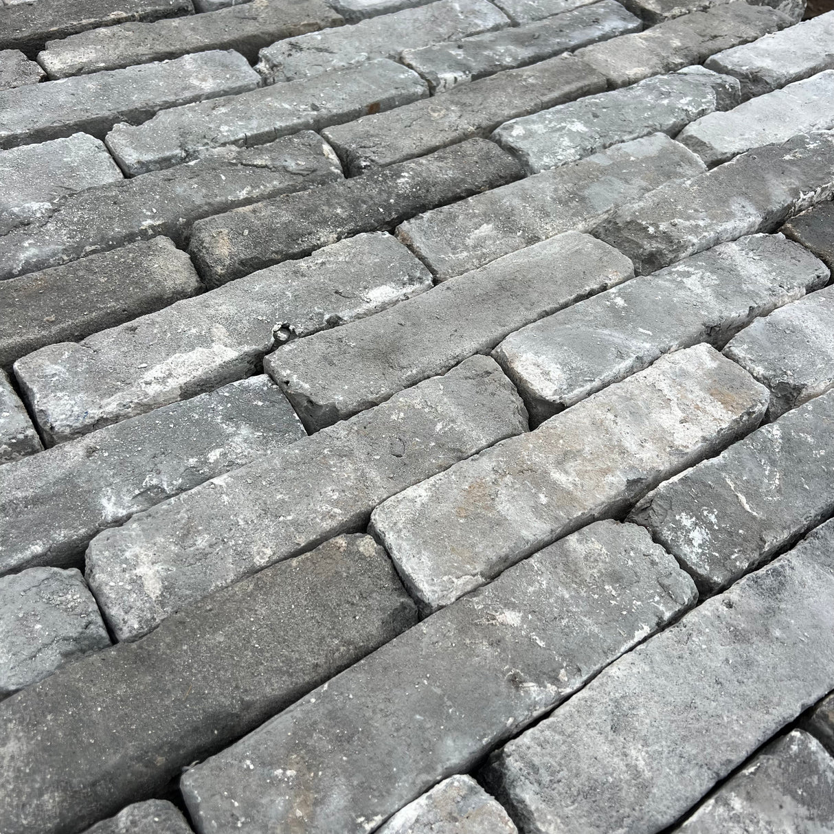 Reclaimed 2 3/8 inch Handmade Grey Brick | Pack of 400 Bricks | Free Delivery - Reclaimed Brick Company