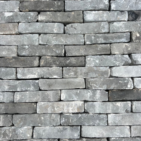 Reclaimed 2 3/8 inch Handmade Grey Brick | Pack of 400 Bricks | Free Delivery - Reclaimed Brick Company