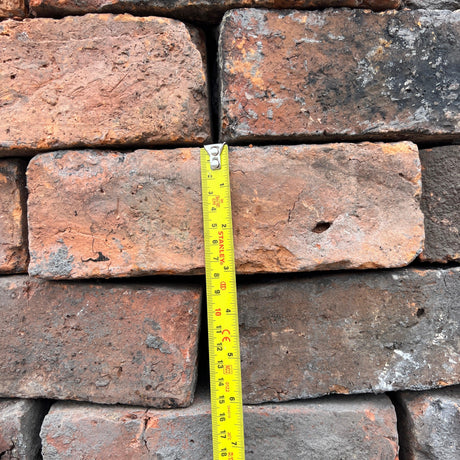 Reclaimed 3 inch Victorian Handmade Imperial Bricks for creating a timeless aesthetic - Reclaimed Brick Company