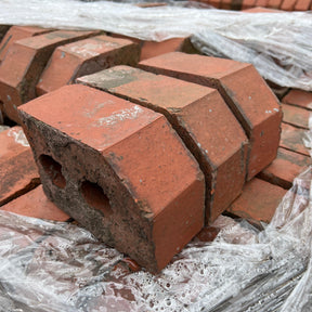 Reclaimed 65mm Red Cant Half Brick - Reclaimed Brick Company