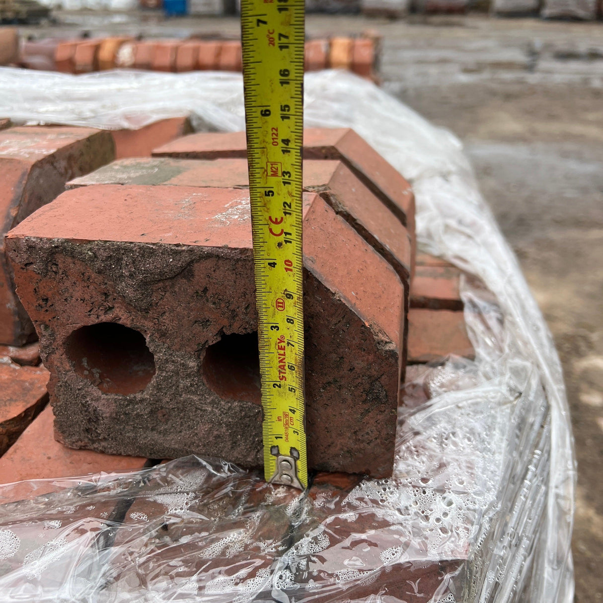 Reclaimed 65mm Red Cant Half Brick - Reclaimed Brick Company