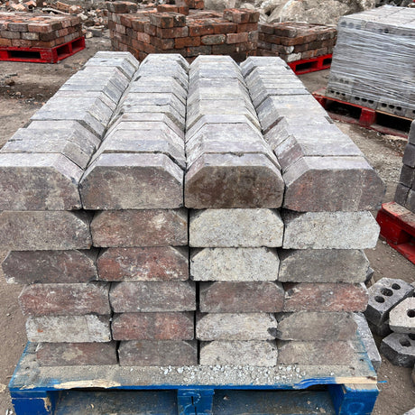 Staffordshire Blue Double Cant Coping Brick - Reclaimed Brick Company