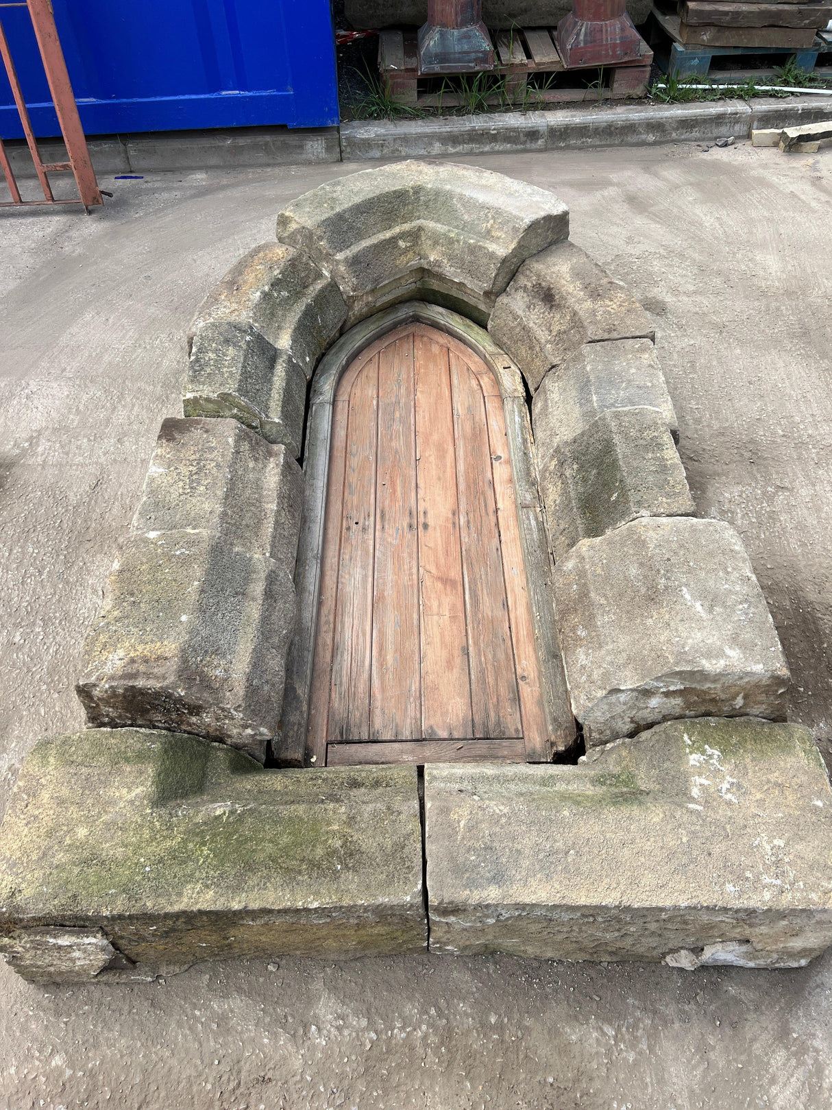 Reclaimed Arch Stone Door - Farmhouse - Reclaimed Brick Company