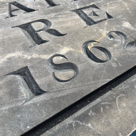 Reclaimed ‘Blackley Co-Operative Store A.D. 1862’ Gregorian Date Stone / Plaque - Reclaimed Brick Company