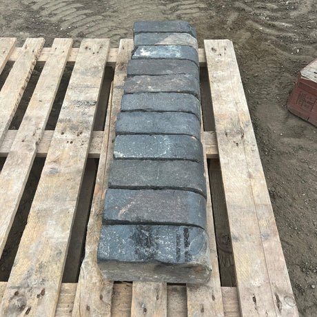 Reclaimed Blue Single Bullnose Bricks - Job Lot - Reclaimed Brick Company