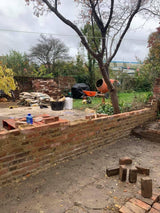 Reclaimed Brick Garden Boundary Wall, Leeds - Reclaimed Brick Company