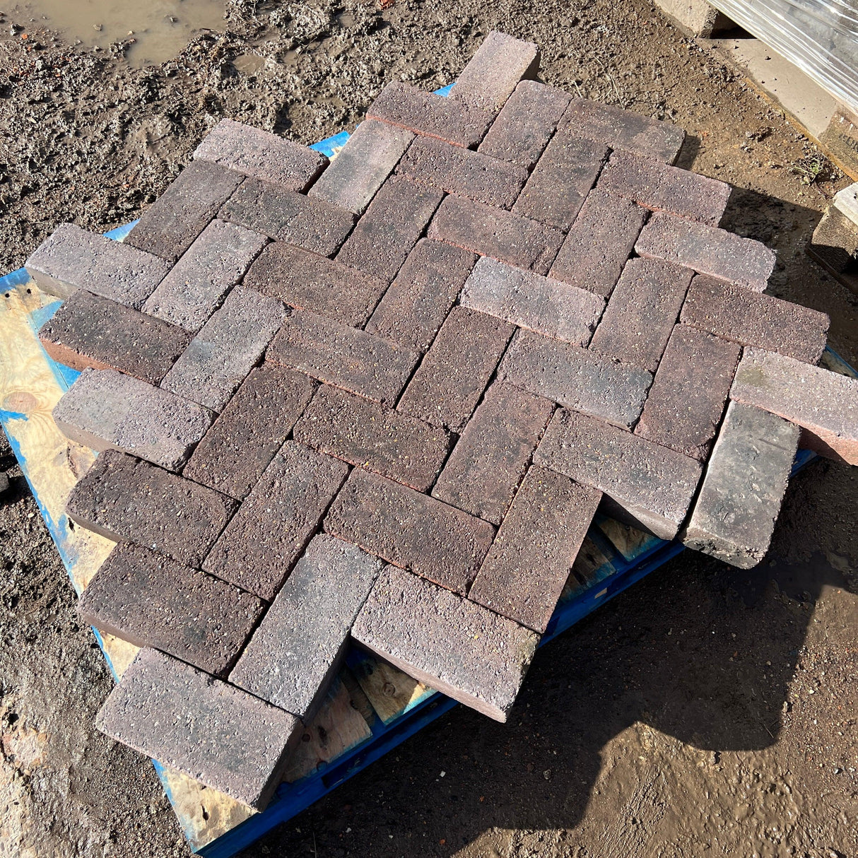 Reclaimed Brindle Blue Paving Bricks | Pack of 250 Bricks | Free Delivery - Reclaimed Brick Company