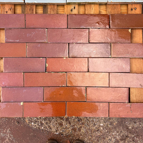 Reclaimed Brown Glazed Brick Slip - Reclaimed Brick Company