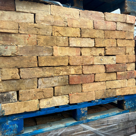 Reclaimed Cambridge Yellow Multi Gault Handmade Bricks | Pack of 250 Bricks | Free Delivery - Reclaimed Brick Company