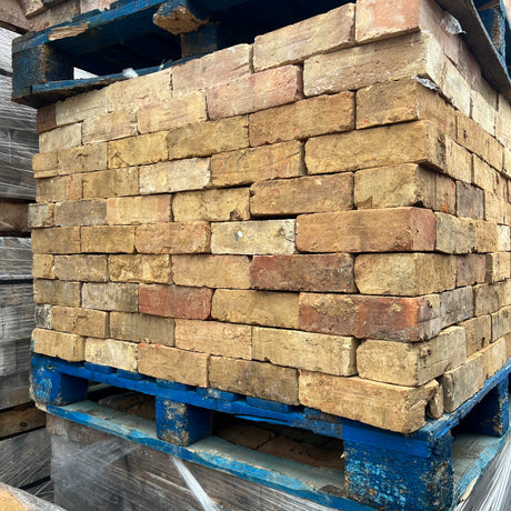 Reclaimed Cambridge Yellow Multi Gault Handmade Bricks | Pack of 250 Bricks | Free Delivery - Reclaimed Brick Company