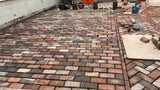 Reclaimed Clay Paving Brick Courtyard, Woking, Surrey - Reclaimed Brick Company