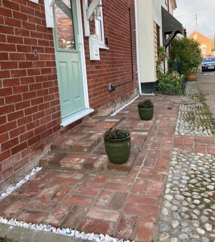 Reclaimed Clay Paving Bricks | Pack of 250 Bricks | Free Delivery - Reclaimed Brick Company