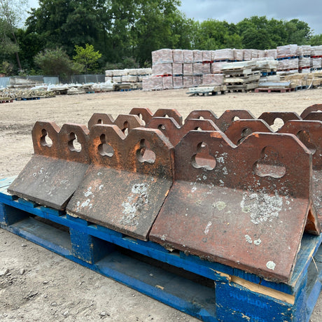 Reclaimed Clover Leaf Red Clay Ridge Tiles - Job Lot - Reclaimed Brick Company