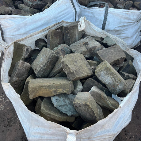 Reclaimed Cobble Split Dry Stone Walling in Bulk Bags - Reclaimed Brick Company